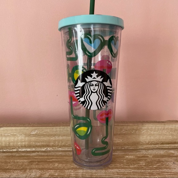 Starbucks Accessories - STARBUCKS Rare Straw Lips Sunglasses Tunbler